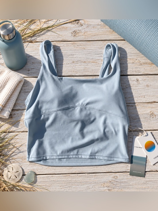 Vuori Tops - Vuori AllTheForm Support Tank Light Mist blue Women's Medium NWT